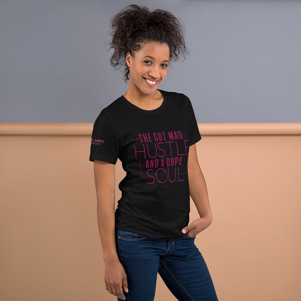"SHE GOT MAD HUSTLE" T-SHIRT (front)