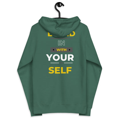UNISEX "BLEND IN WITH YOURSELF" ZIP UP HOODIE