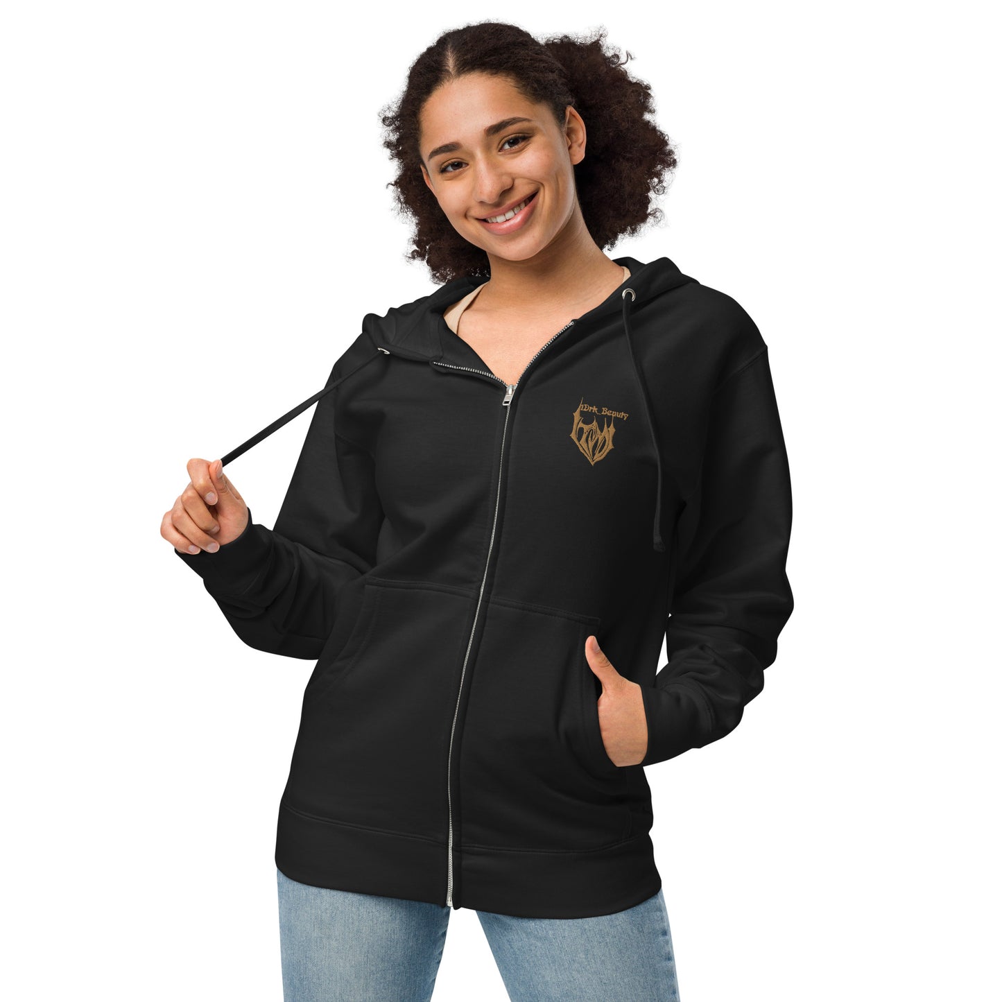 "FEARLESSLY-AUTHENTIC" ZIP UP HOODIE