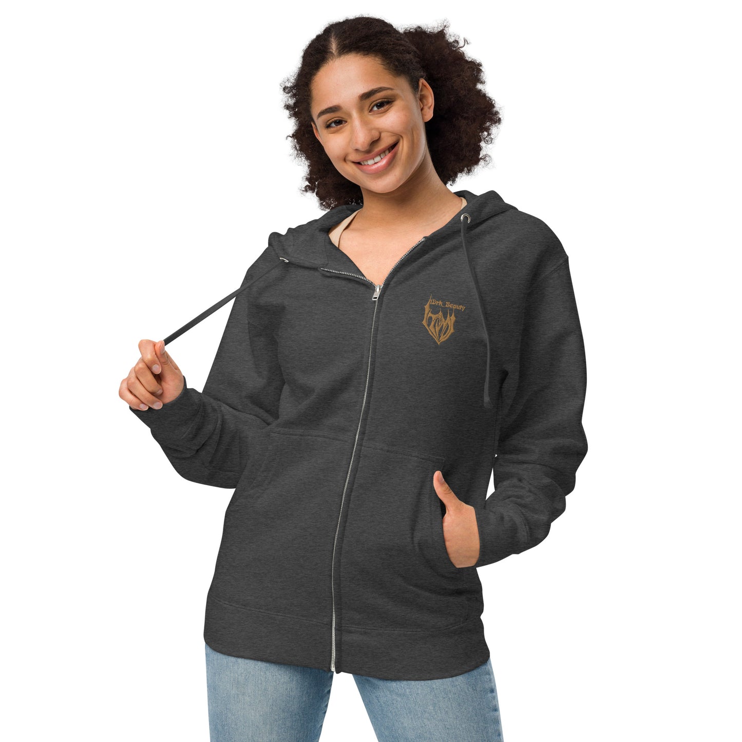 "FEARLESSLY-AUTHENTIC" ZIP UP HOODIE