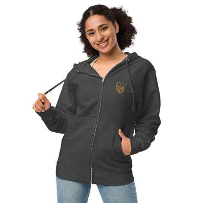 "FEARLESSLY-AUTHENTIC" ZIP UP HOODIE
