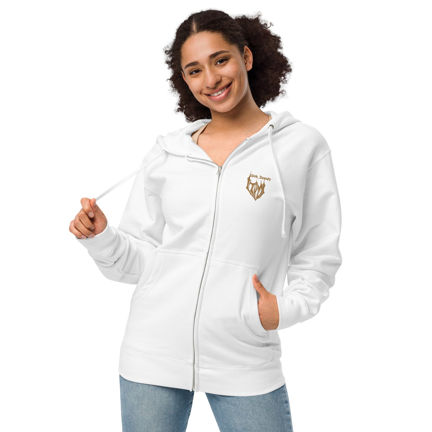 "FEARLESSLY-AUTHENTIC" ZIP UP HOODIE