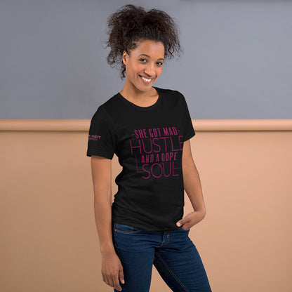 "SHE GOT MAD HUSTLE" T-SHIRT (front)