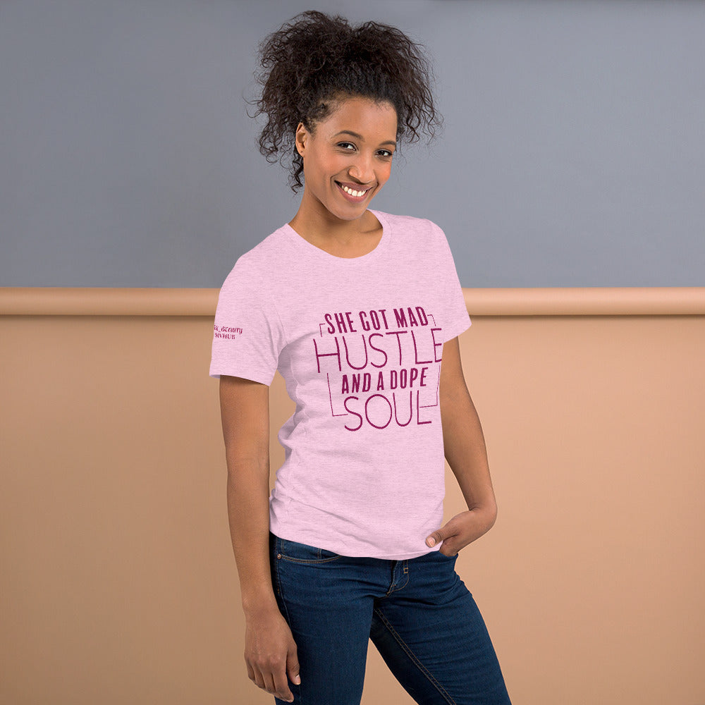 "SHE GOT MAD HUSTLE" T-SHIRT (front)