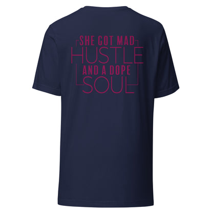 "SHE GOT MAD HUSTLE" T-SHIRT (back)