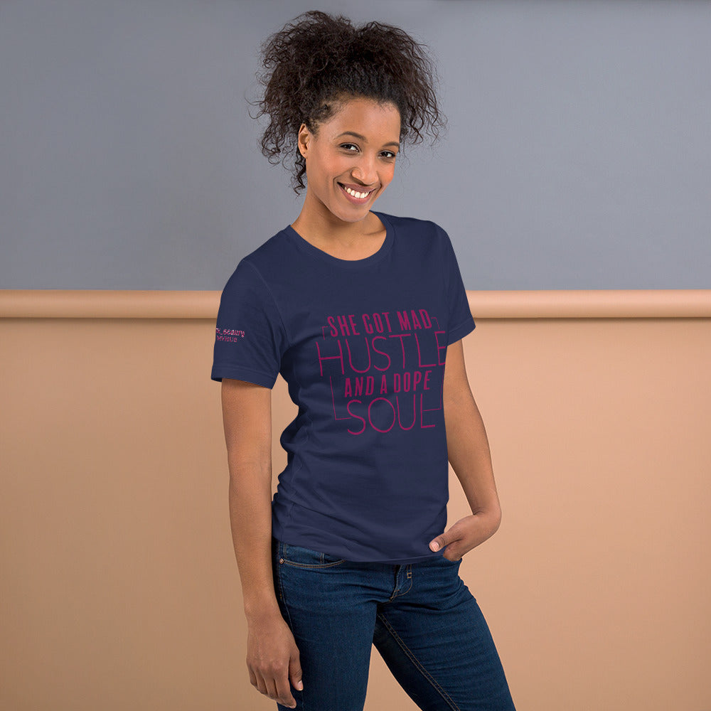 "SHE GOT MAD HUSTLE" T-SHIRT (front)