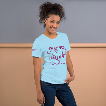 "SHE GOT MAD HUSTLE" T-SHIRT (front)