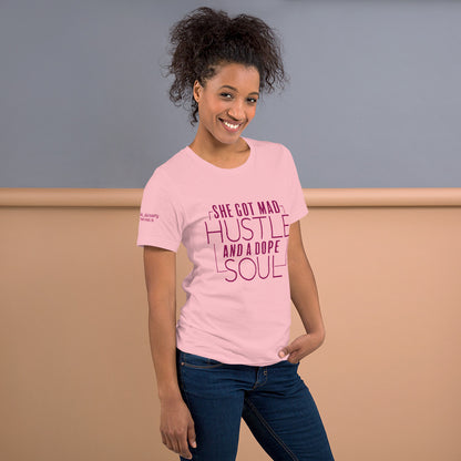 "SHE GOT MAD HUSTLE" T-SHIRT (front)