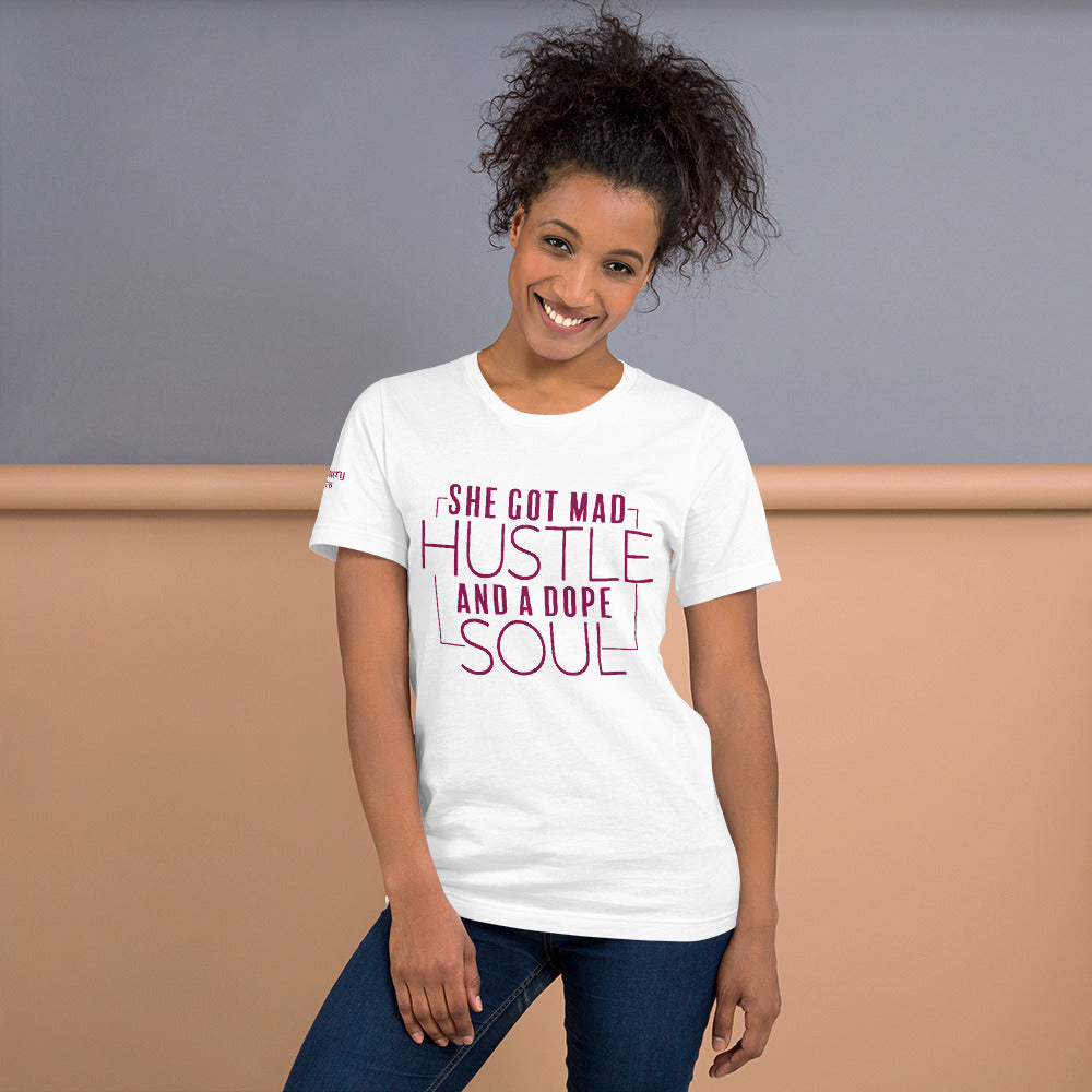 "SHE GOT MAD HUSTLE" T-SHIRT (front)