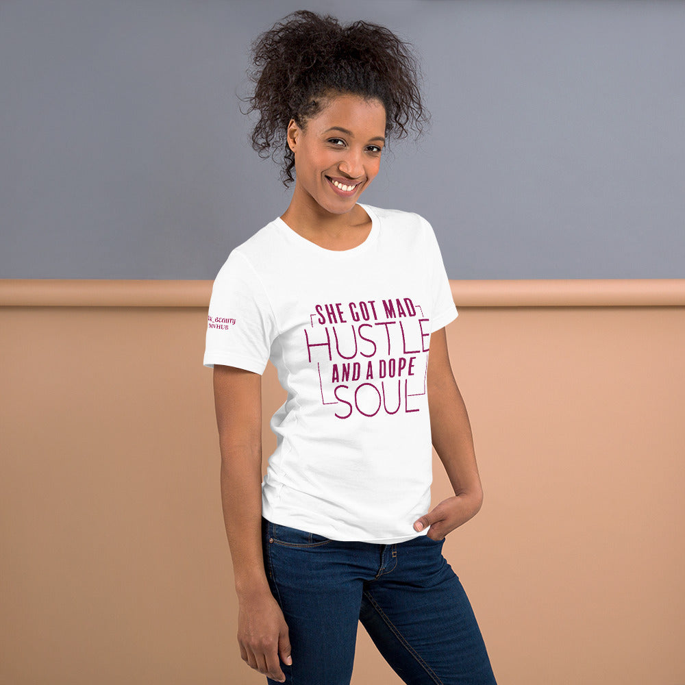 "SHE GOT MAD HUSTLE" T-SHIRT (front)
